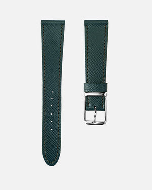 British Green Saffiano Watch Strap