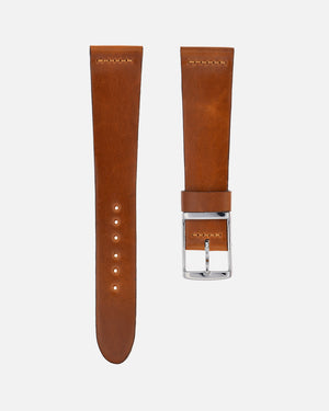 Natural Brown Leather Watch Strap