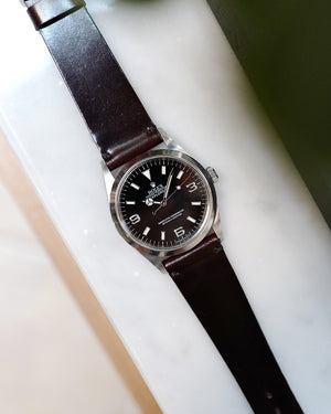 Unlined Burgundy Shell Cordovan Watch Strap