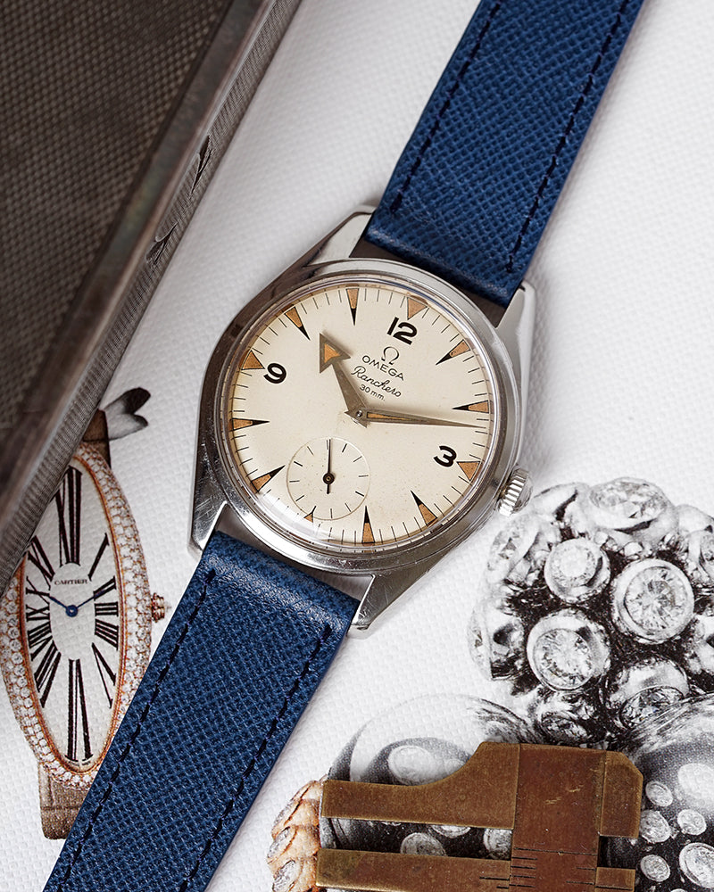 Navy Blue Saffiano Watch Strap Atelier del Sur