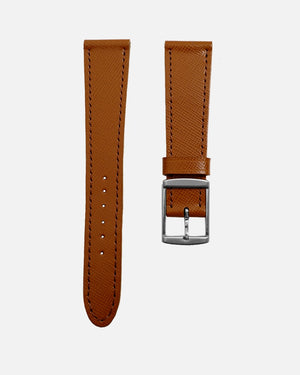 Cinnamon Brown Saffiano Watch Strap