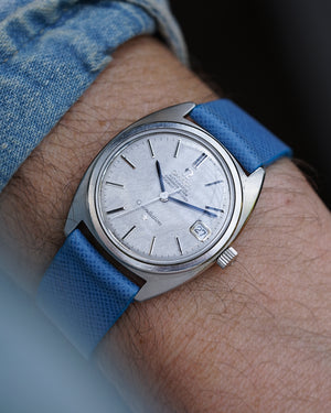 Tuscany Light Blue Stitchless Saffiano Watch Strap