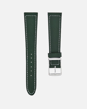 British Green Boxed Stitch Watch Strap