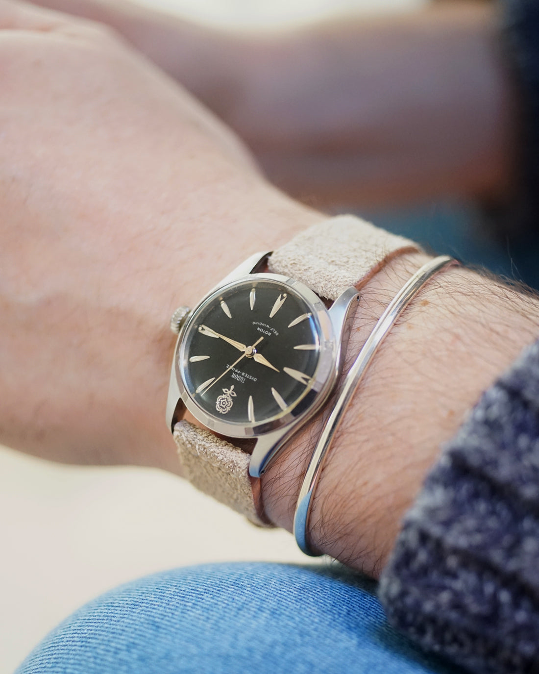 Refined Light Brown Suede Watch Strap