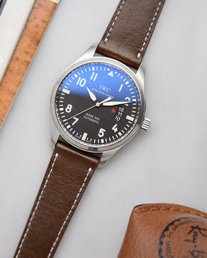 IWC mark 17 Dark Brown Leather Watch Strap