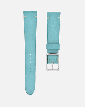 Turquoise Suede Minimal Stitch Watch Strap