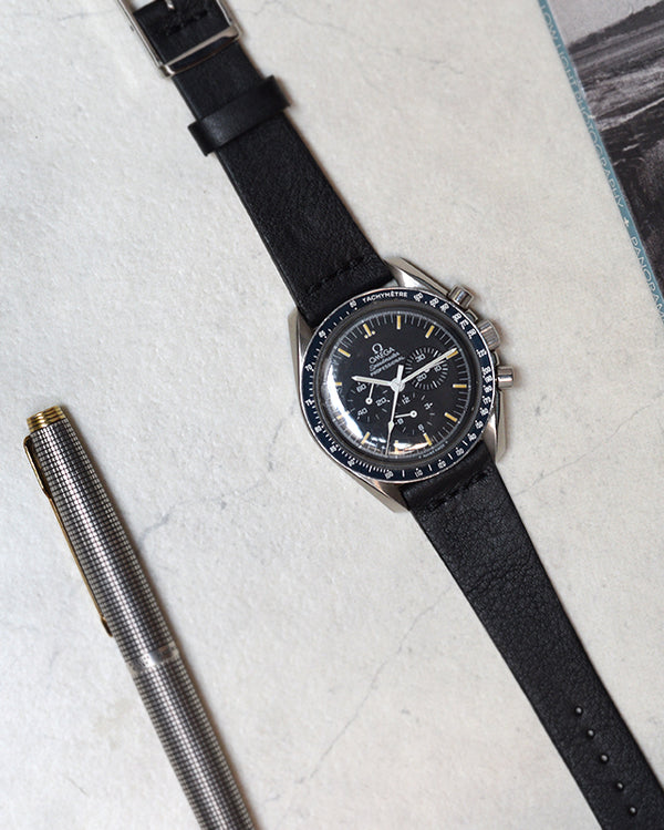 Black Smooth Watch Strap - Atelier del Sur