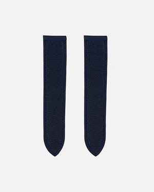 Blue Calfskin Strap for Cartier Deployant