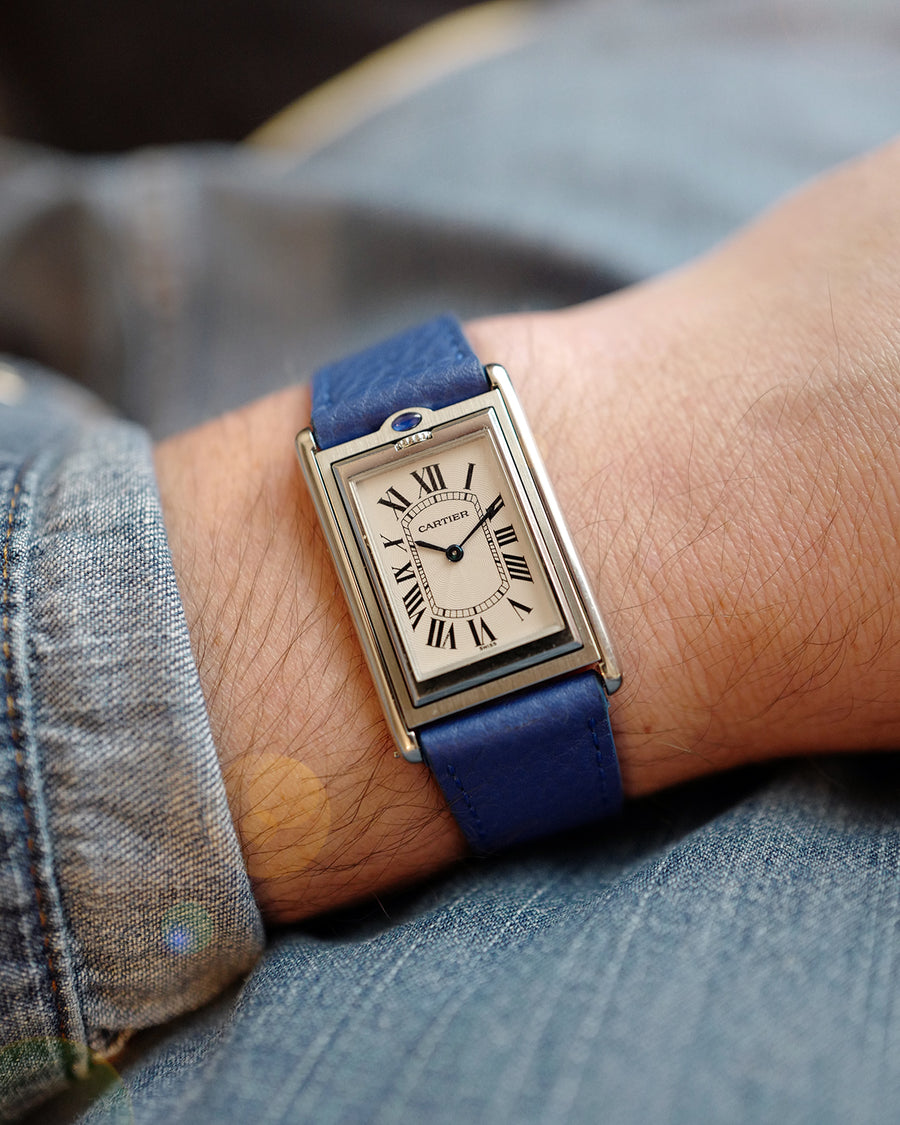 Pacific Blue Pebbled Watch Strap