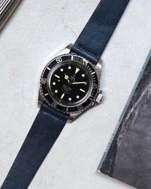 tudor 7928 Blue Leather Watch Strap