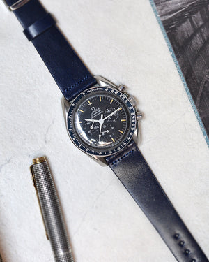 omega speedmaster Blue Shell Cordovan Watch Strap