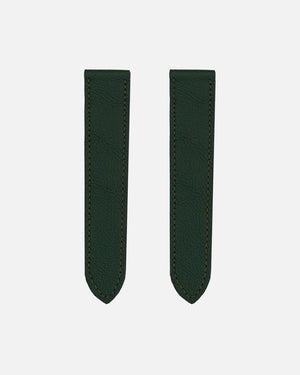 British Green Calfskin Strap for Cartier Deployant