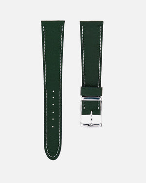 British Green Leather Watch Strap