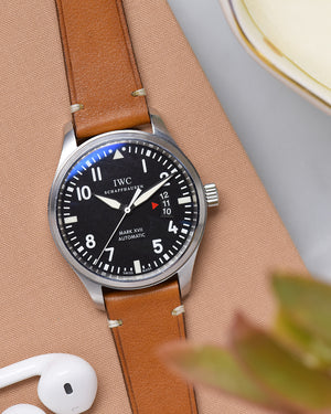 IWC mark XVII with Brown Leather Watch Strap