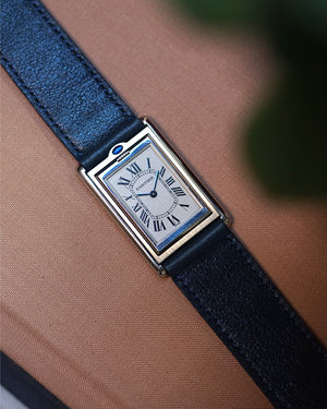 Blue Calfskin Strap for Cartier