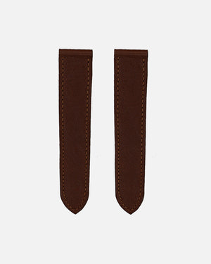 Dark Brown Calfskin Strap for Cartier Deployant