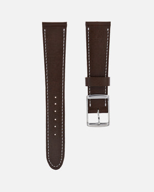 Dark Brown Leather Watch Strap