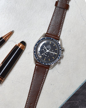 omega moonwatch Dark Brown Leather Watch Strap