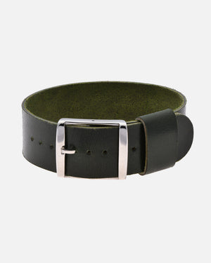 Green Single-Piece Shell Cordovan Watch Strap