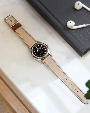 The Homem Watch Strap In Light Taupe Grey