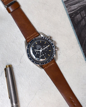 omega speedmaster moonwatch brown watch strap