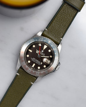 rolex pepsi 1675 with green Watch Strap