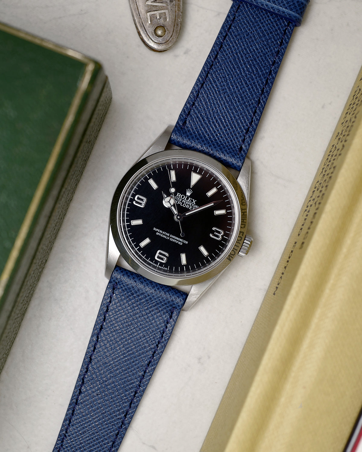 Beige Saffiano Handmade Leather Watch Strap, kyRoS Straps