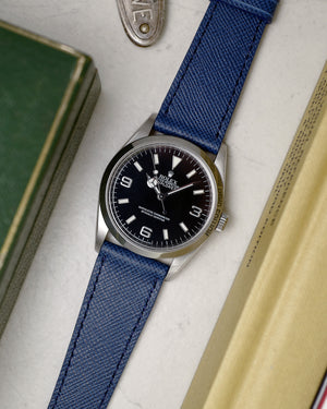 Navy Blue Saffiano Watch Strap