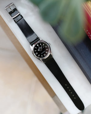Unlined Black Shell Cordovan Watch Strap
