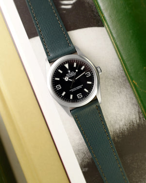 British Green Saffiano Watch Strap