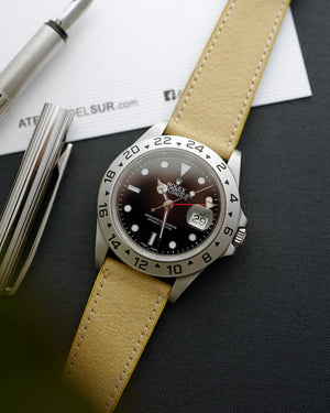 The Homem Watch Strap In Mustard