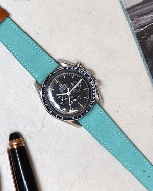 omega speedmaster Suede Turquoise Watch Strap