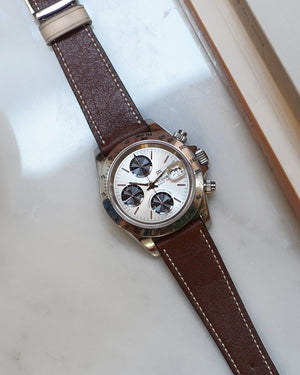 tudor chronograph brown strap